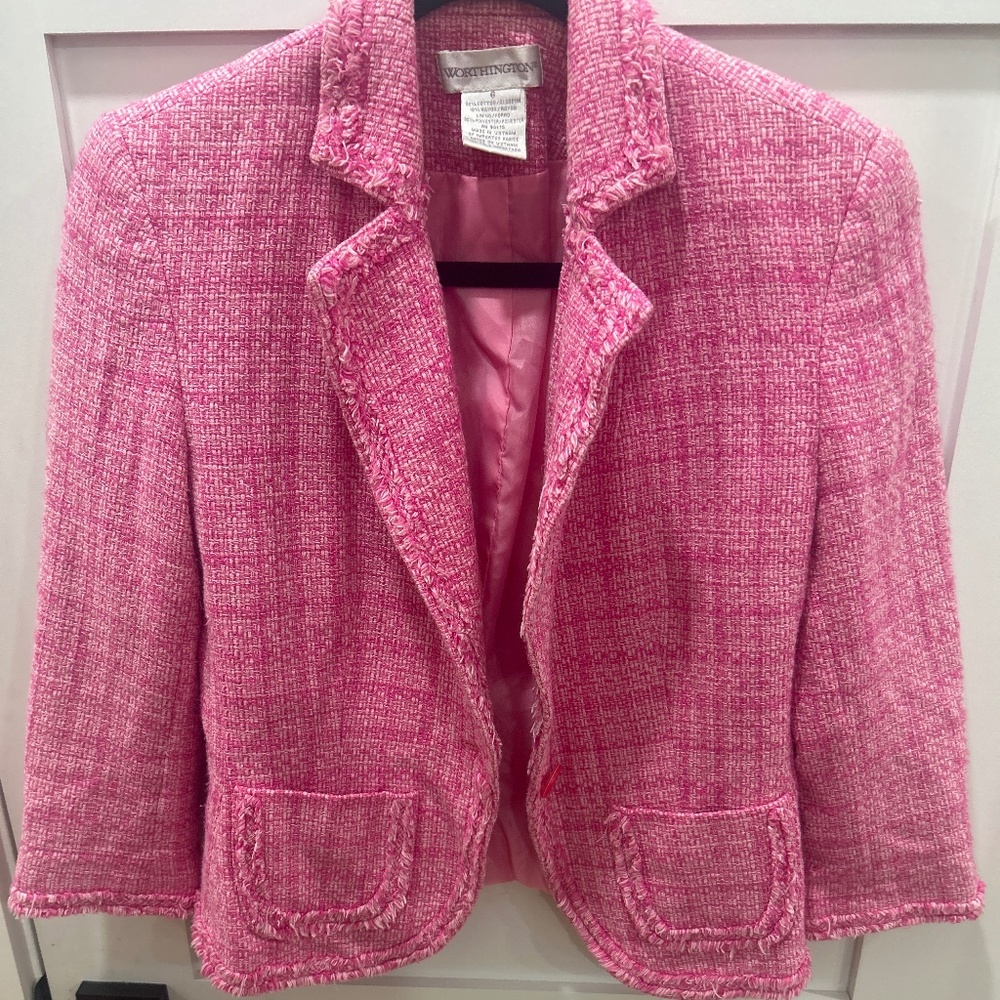 Pink Jacquard jacket